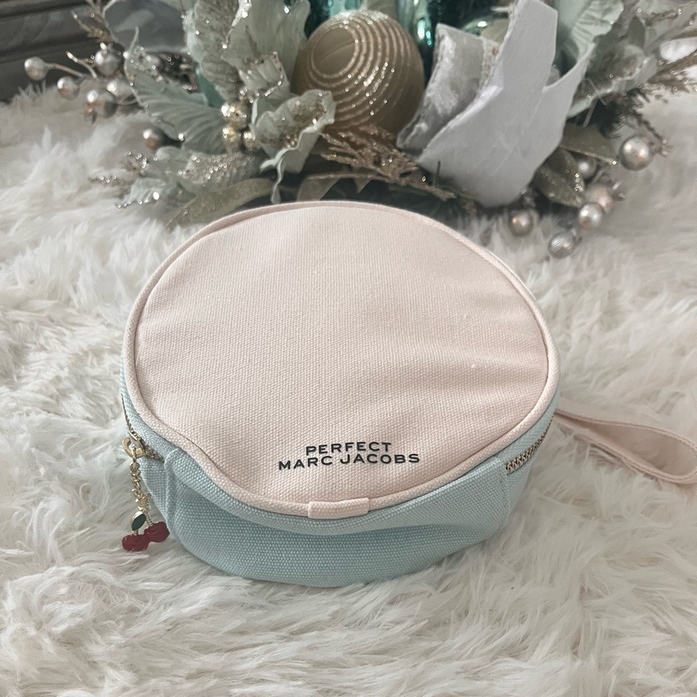 Marc Jacob- Elegant Pastel pink/blue  cosmetic pouch